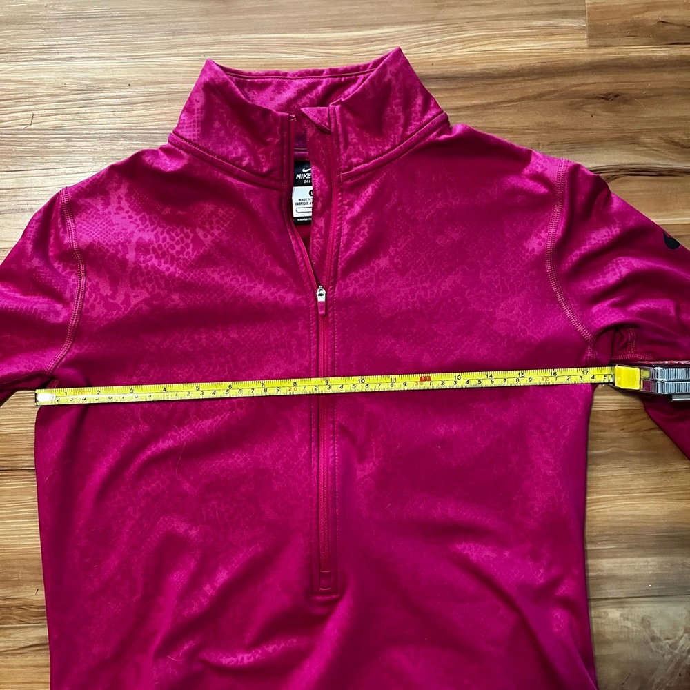Nike Pro Dri-FIT Half Zip Women’s Pullover in Bold Pink/Magenta - Picture 11 of 12